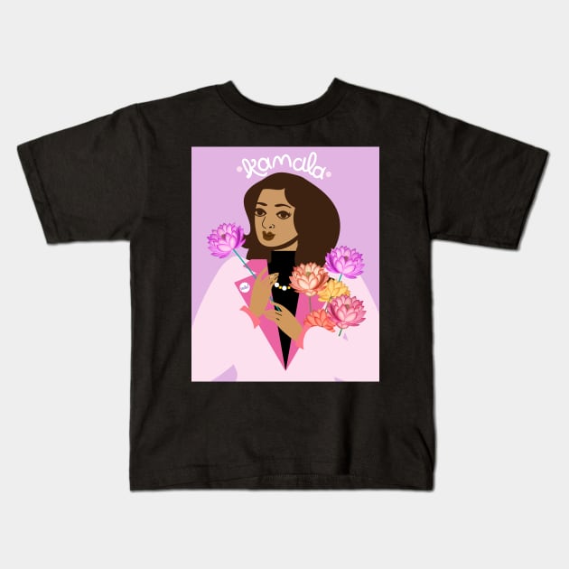 Kamala Harris Kids T-Shirt by tabithabianca